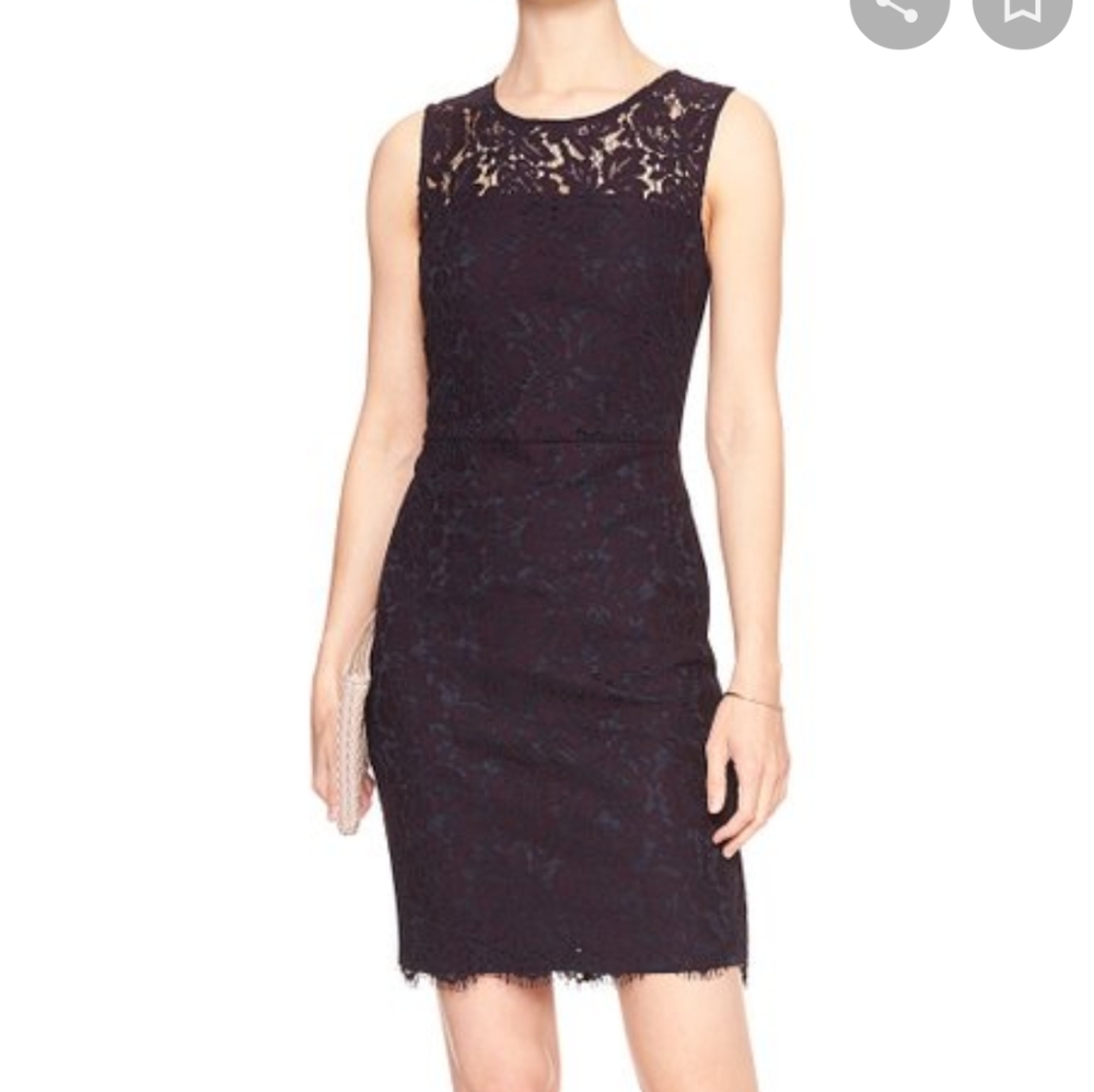 Ruby Wine Lace Sheath Dress